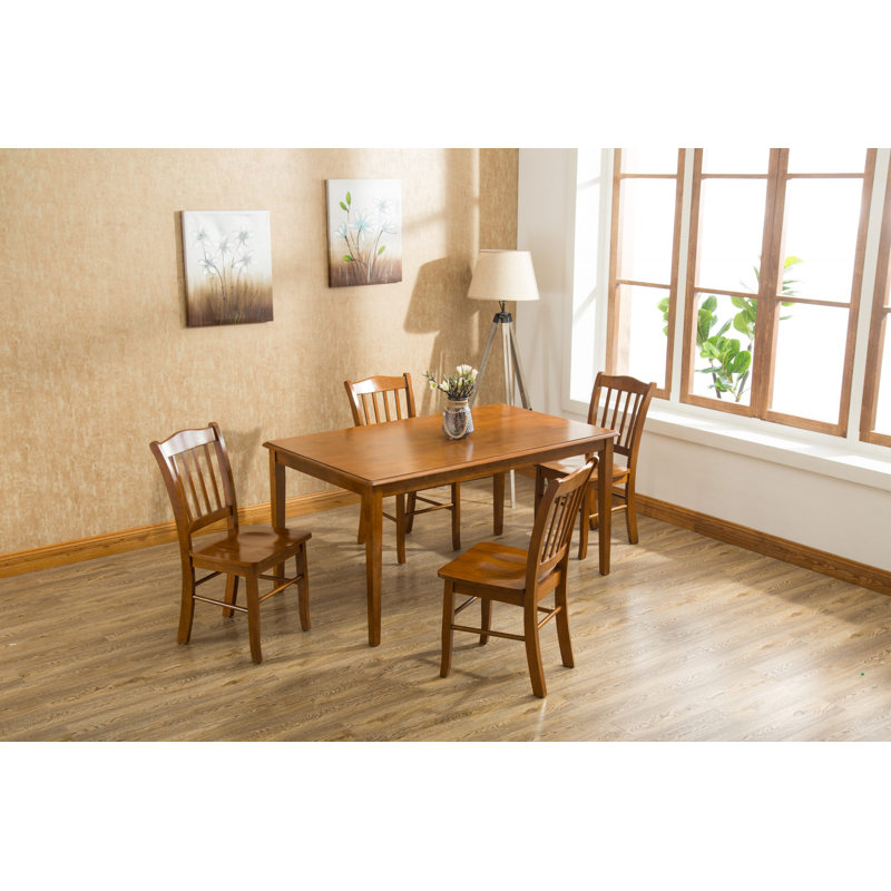 Red Barrel Studio® Weldy Hardwood Solid Wood Dining Table & Reviews ...